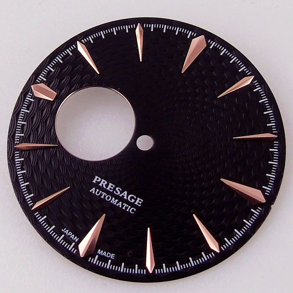 40mm Polish Silver Watch Case Bracelet Fit NH35 NH36 NH38 Black White 35mm Dial
