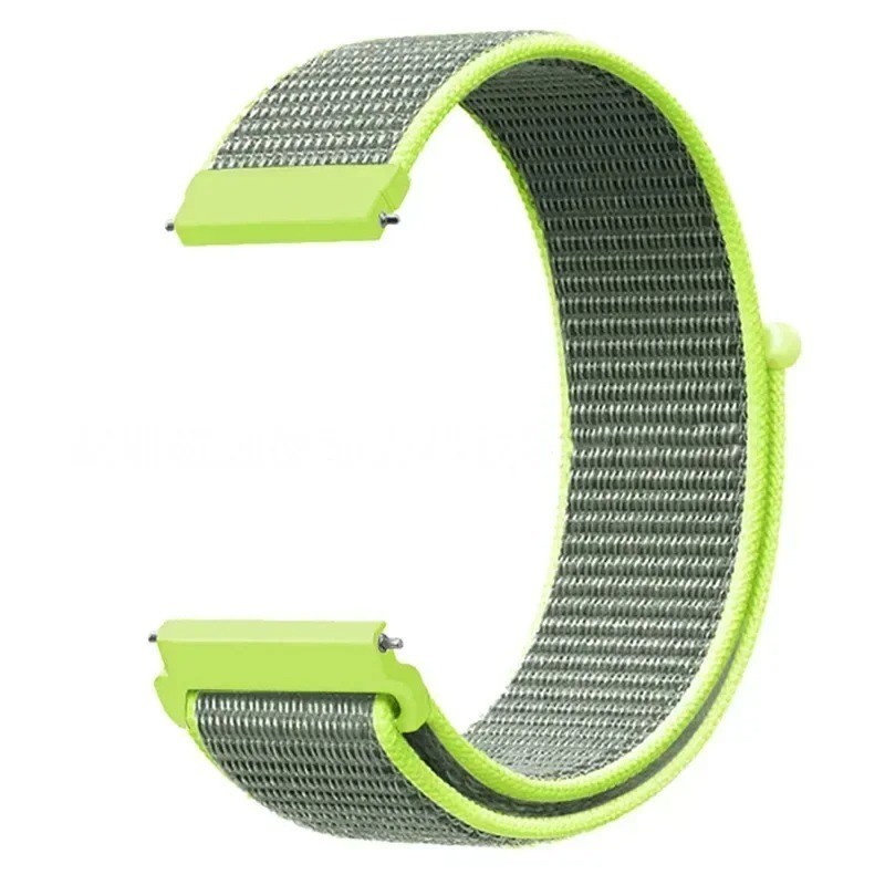 20mm 22mm Woven Nylon Sport Loop Watch Band Strap W/ Quick Release Spring Pins