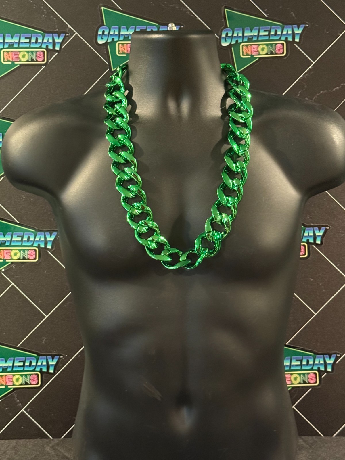 Men’s Chunky Cuban Necklace, 30 inches Fake Hip Hop Chain, Plastic Rapper…
