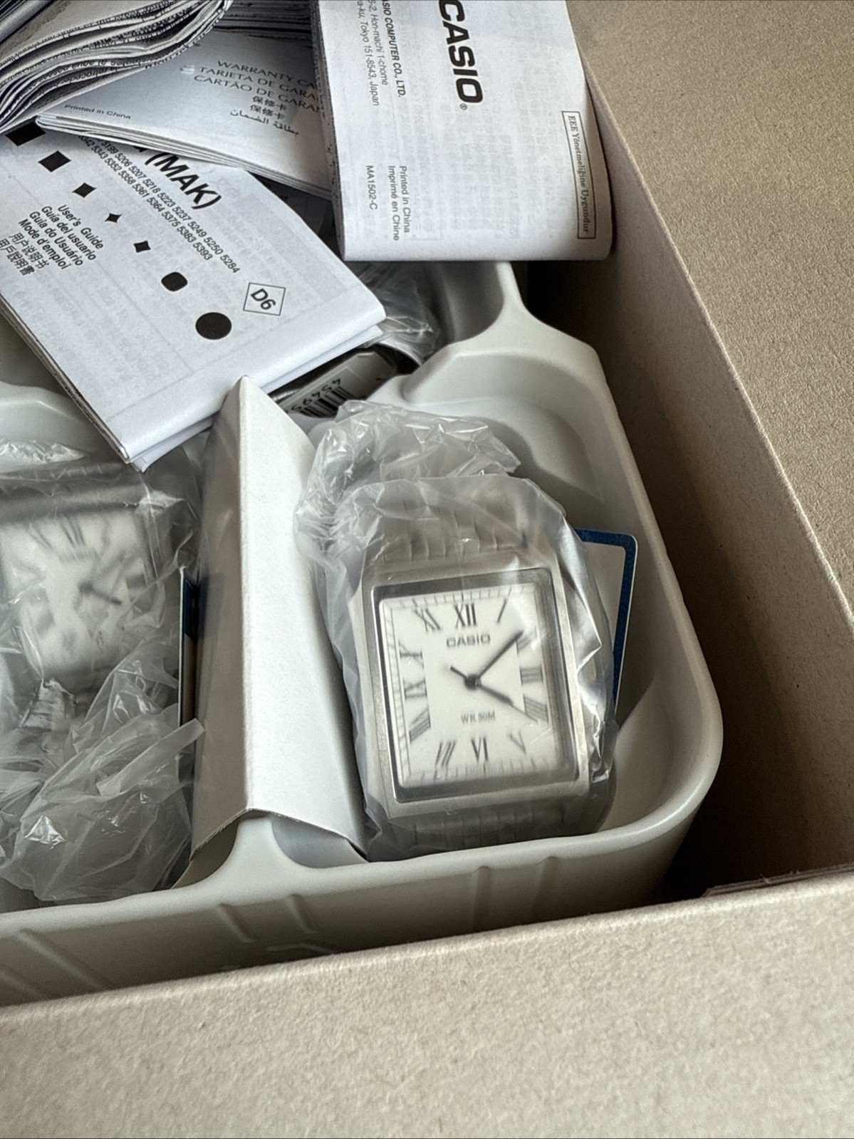 Casio Collection Classic Analog MTP-B190D-7B White Dial 32 mm Men’s Watch