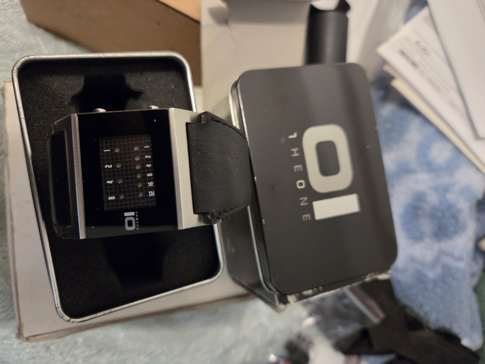 The One Binary Time 01 Digital Quartz Rectangular Watch “Kerala Trance”