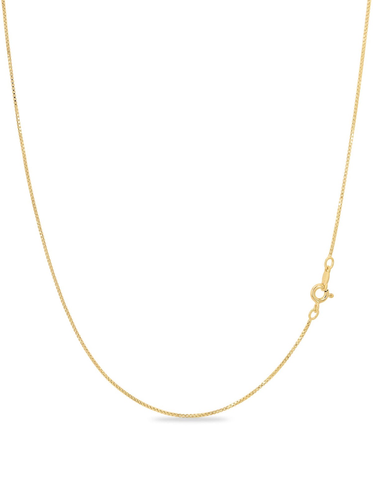 925 Sterling Silver 1mm Chain Necklace, 18K Gold Plated Necklace for and Men,…
