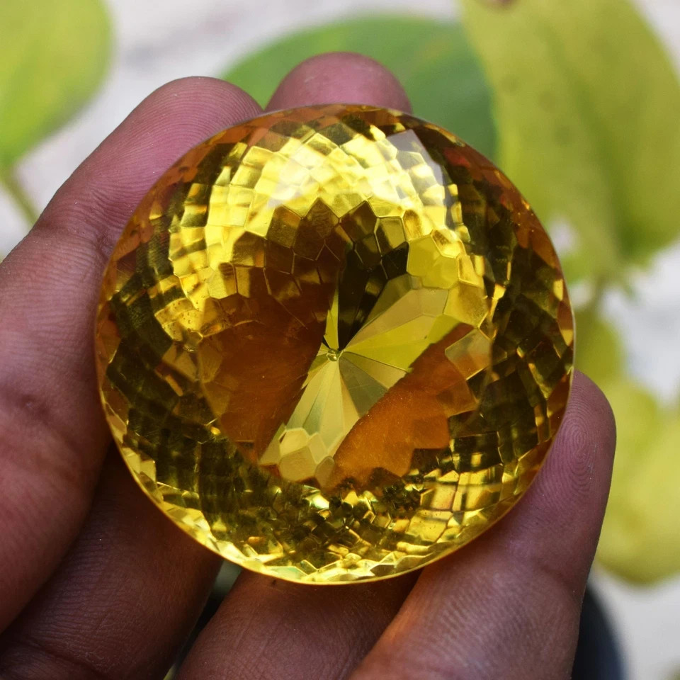 426.50 CT Flawless Yellow Topaz Round Faceted Cut Certified Loose Gemstone