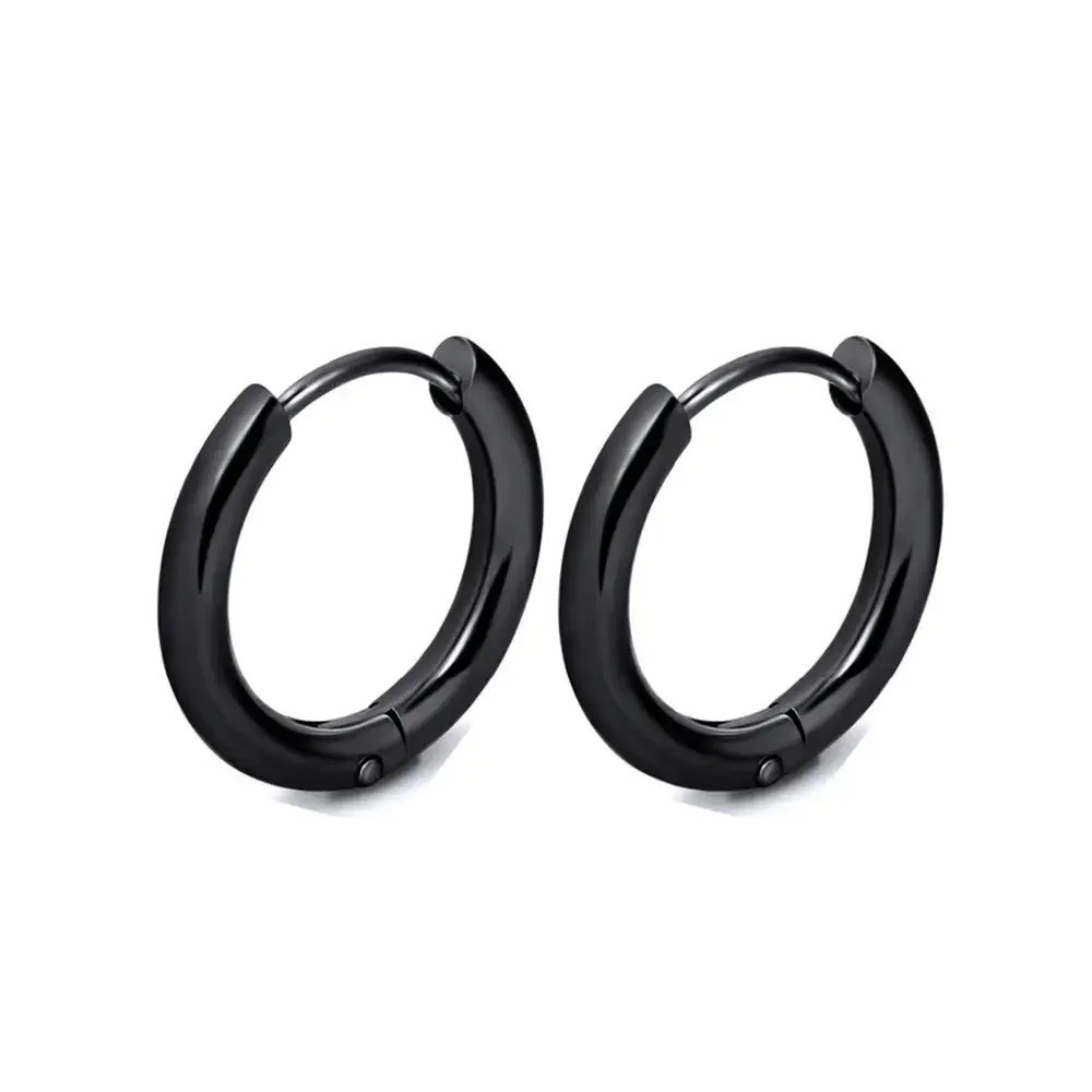 Stainless Steel Huggie Hoop Earrings Unisex Fashion Jewelry For Women, Men