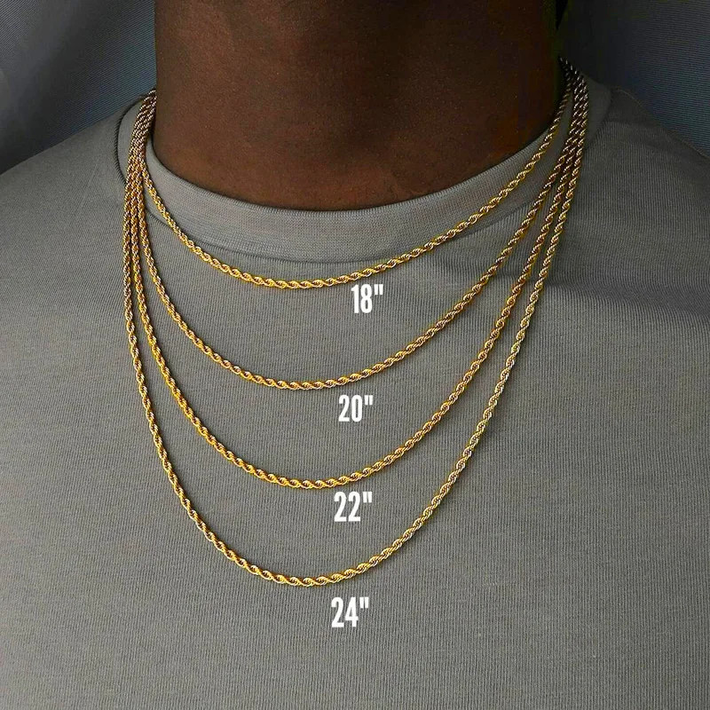 18K Gold Filled Cable Chain Necklace 1mm 2mm 2.4mm 16-24 Inch Womens Mens Jewelr