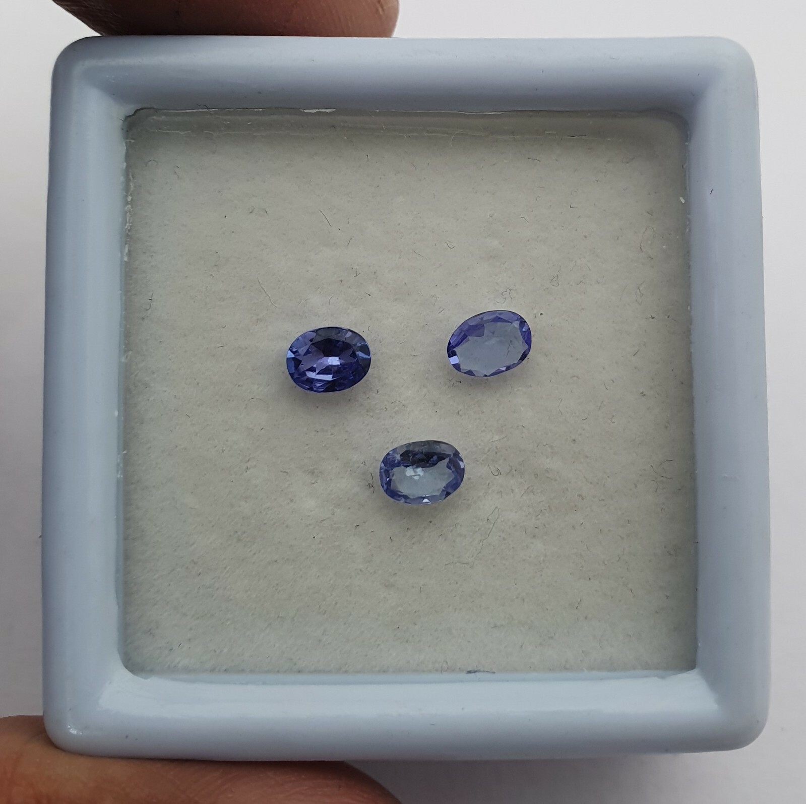 Natural Tanzanite Oval Cut Loose Gemstone Lot 3 Pcs 4*5 MM 0.90 CT