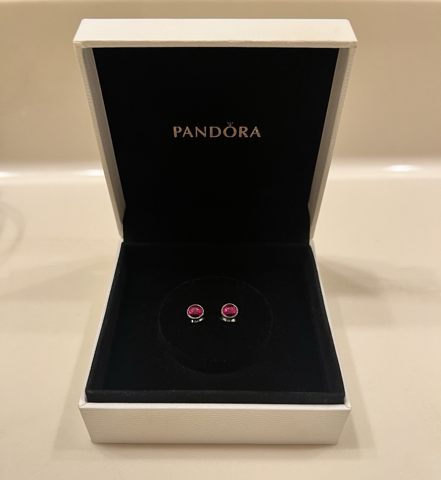 PANDORA Droplets Earrings July Birthstone Stud Earrings