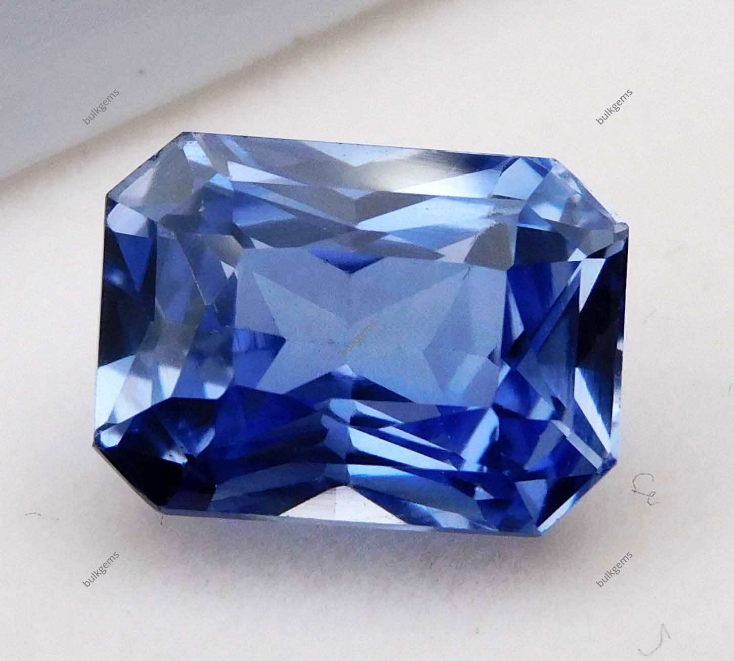 9.70 Ct Genuine Natural Blue Tanzanite Emerald Cut Certified Loose Gemstone