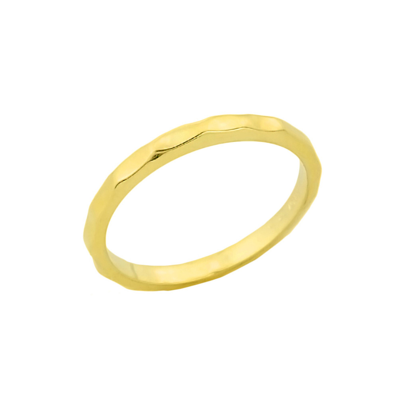 Gold Hammered Knuckle Ring (Available in Yellow/Rose/White Gold)