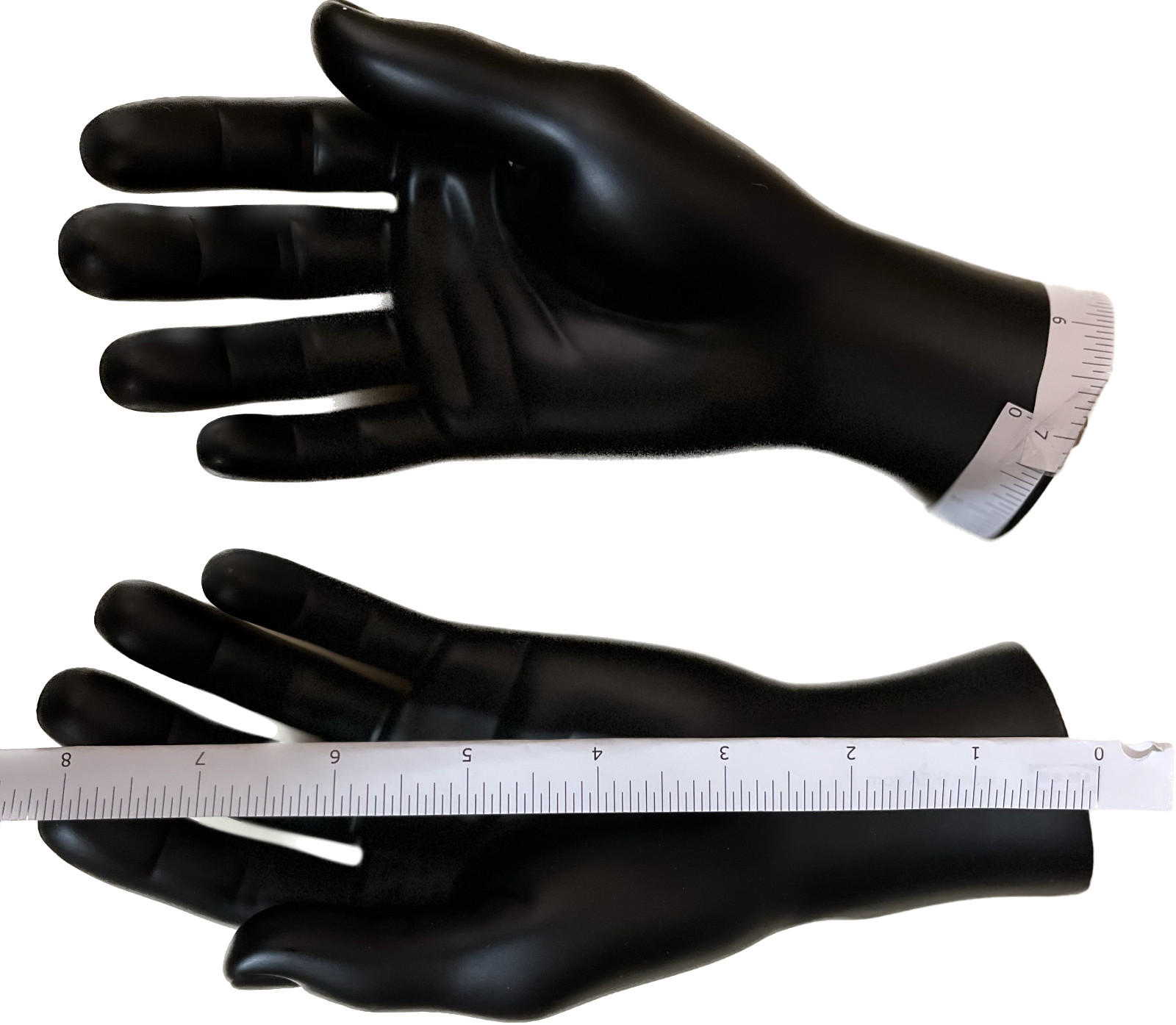 1 pair hands -male spray painted mannequin hand, Life size realistic skin tone