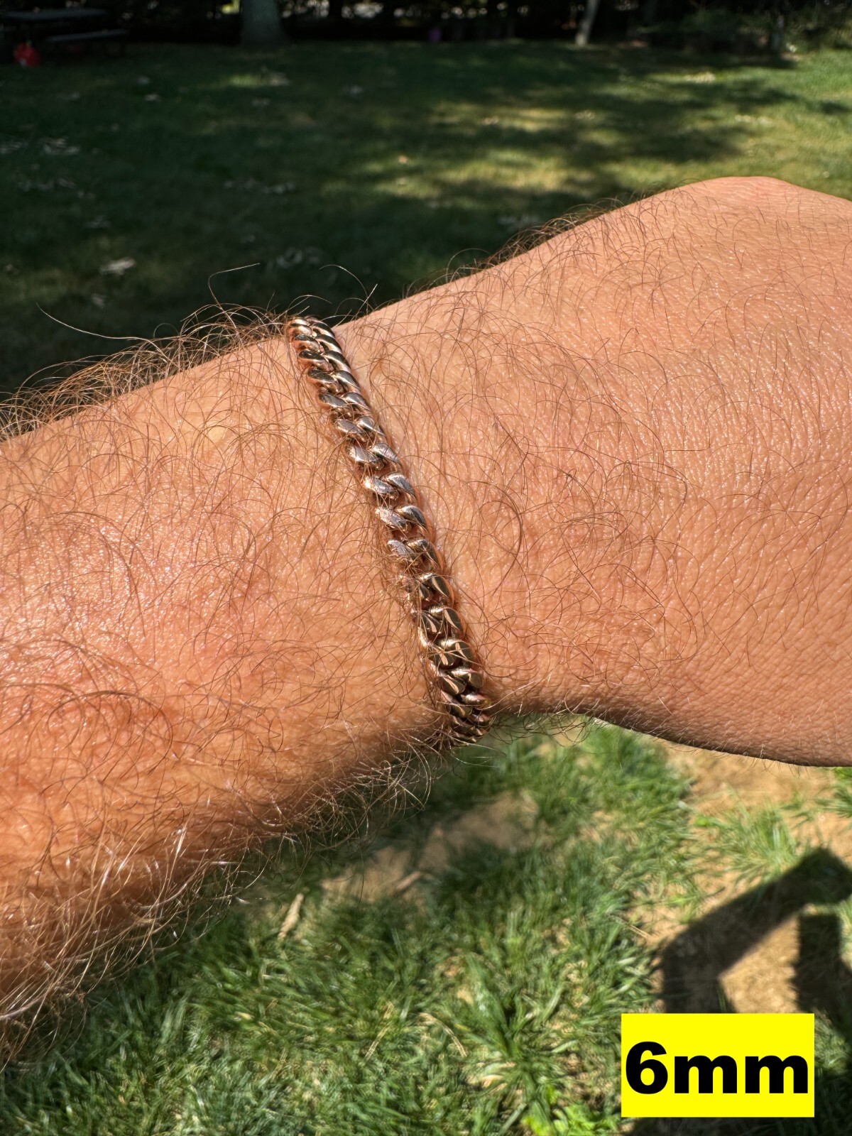 Miami Cuban Link Bracelet Rose Gold Plated Stainless Steel 4-18mm