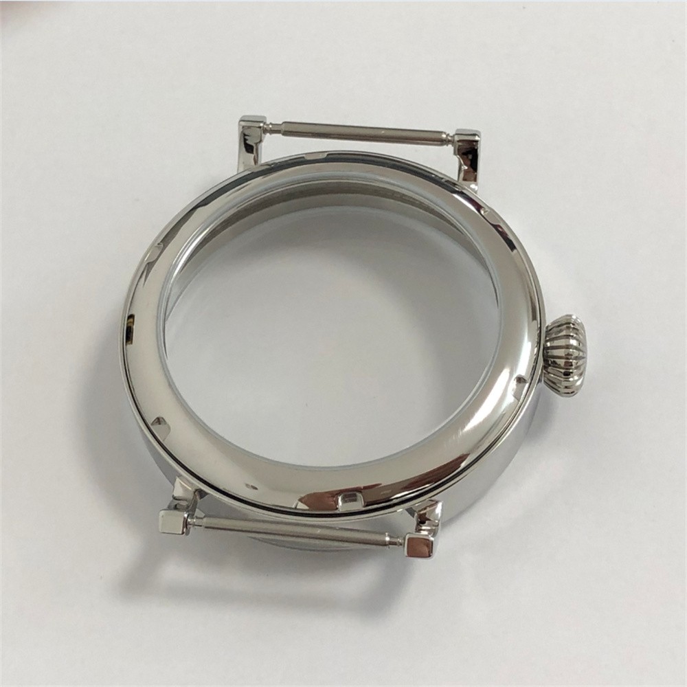NEW 46mm Watch Case Mineral Glass Crystal for ETA6497/6498/ST3600/3621 Movements