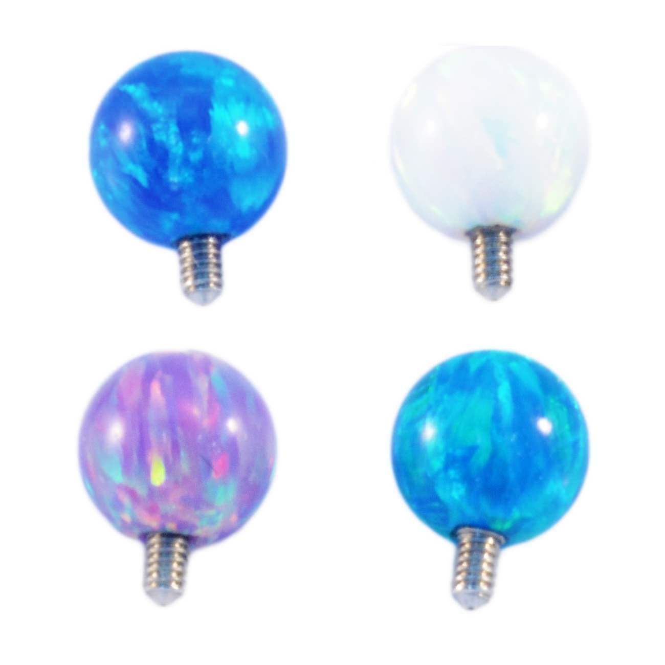 Dermal Anchor Top Micro Dermal Head Surface Piercing Balls Cones Domes Gems