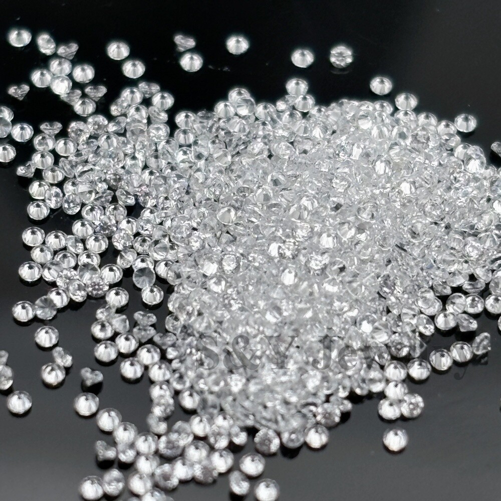 Factory Wholesale Price Top Quality 1000pcs Round White Loose Cubic Zirconia