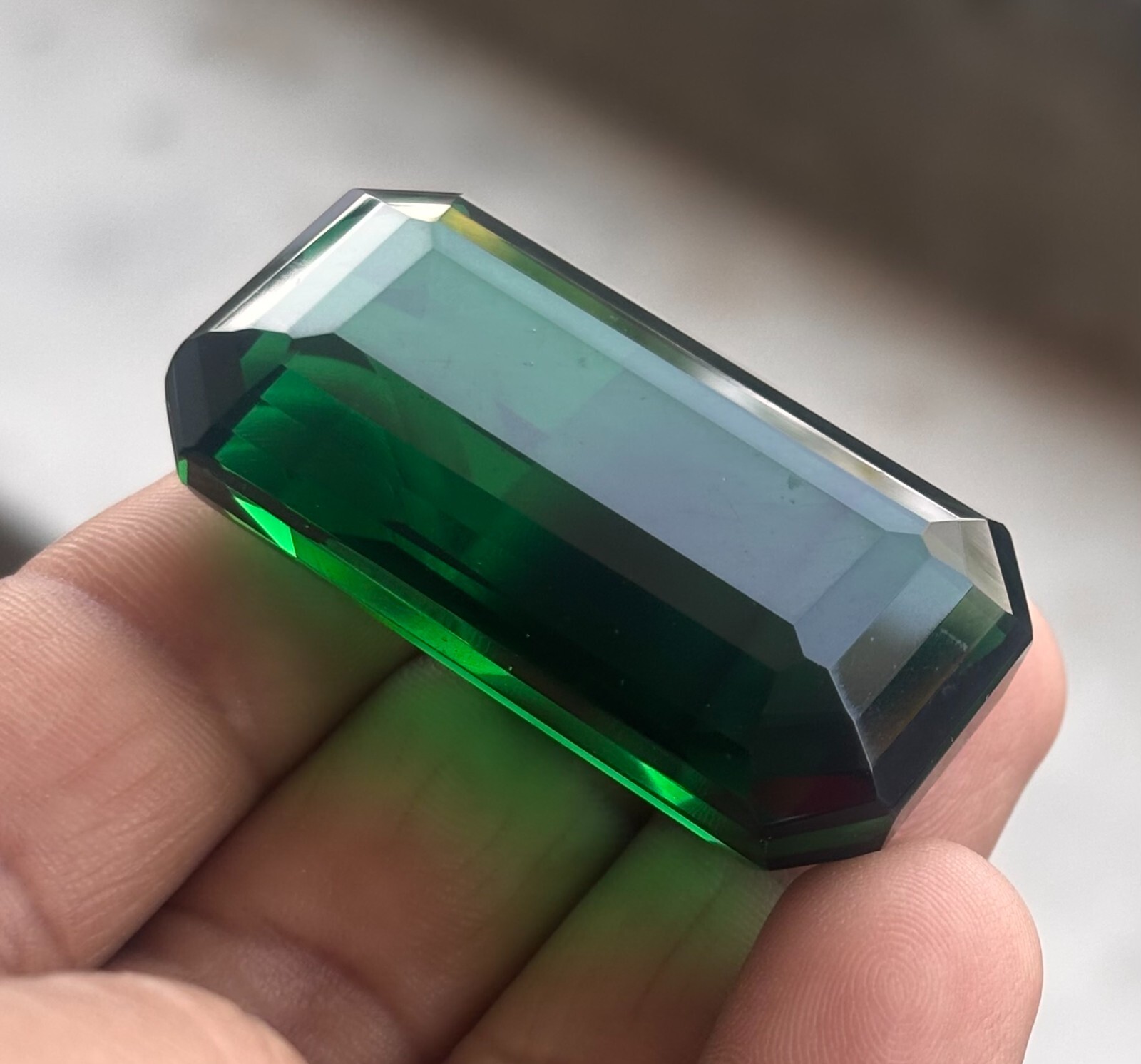 Natural 150 Cts Colombian Rich Green Emerald Shape Loose Certified Gemstone