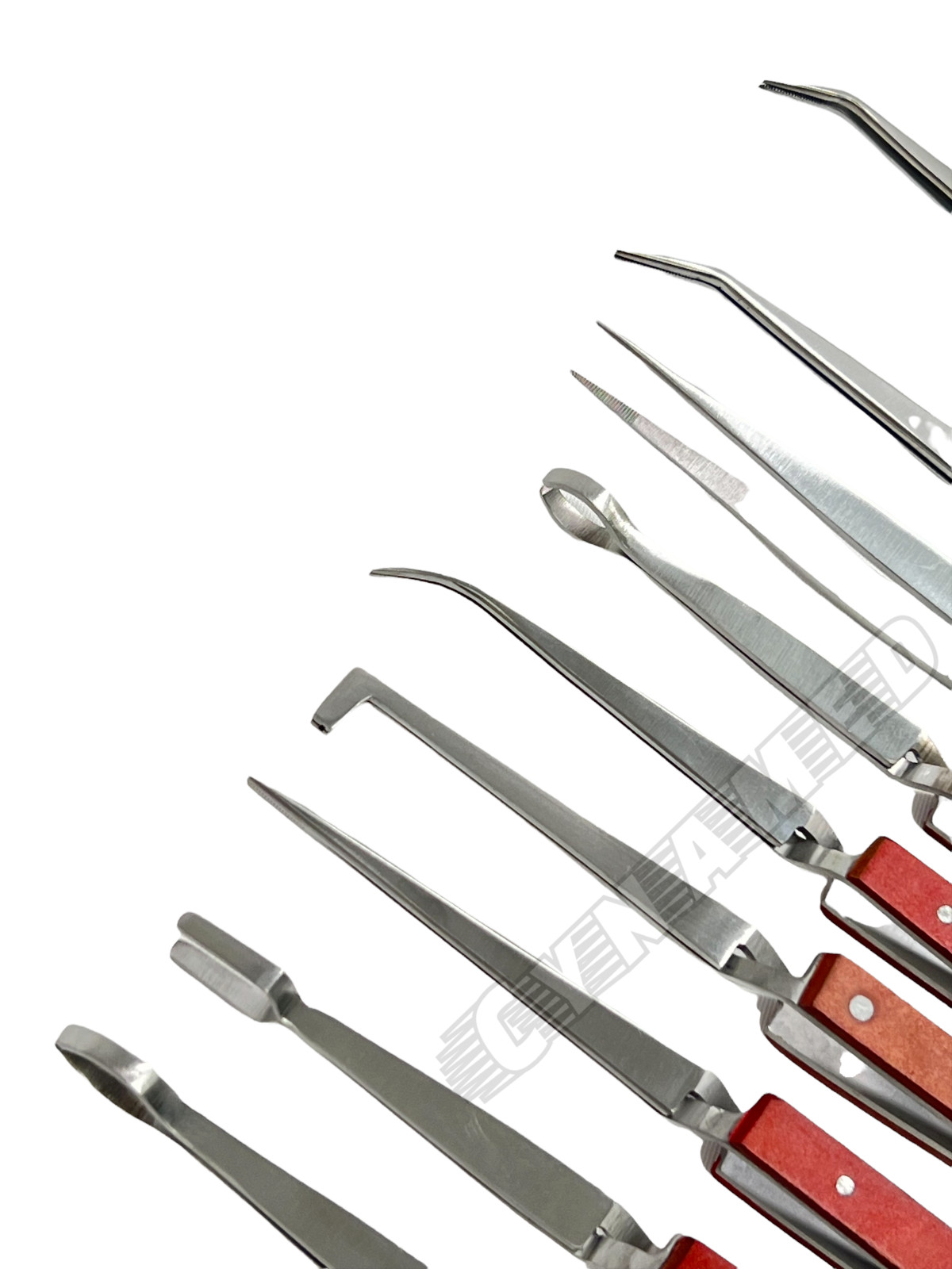 O.R 9 TWEEZERS FIBER GRIP CROSS LOCKING JEWELRY SOLDERING TWEEZER SPECIAL SHAPES