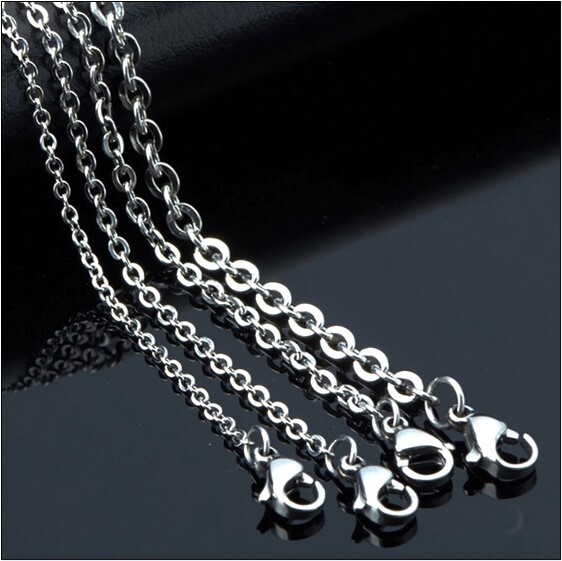 10-100pcs Stainless Steel Necklace Chain 1.5mm Jewelry Making Discount Bulk Lots