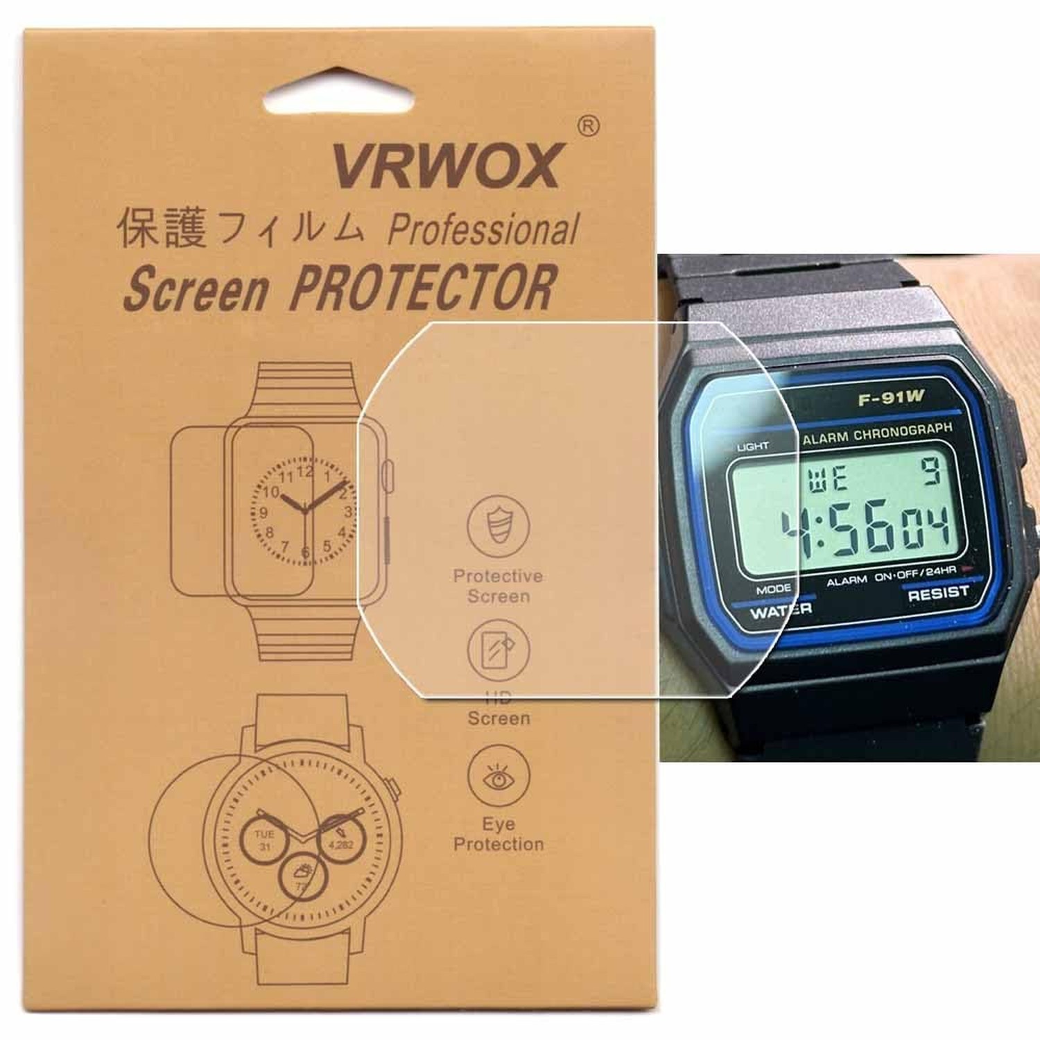 3-Pcs TPU Screen Protector For F-91 F-91W F91W-1 Watch, Full Coverage Screen …