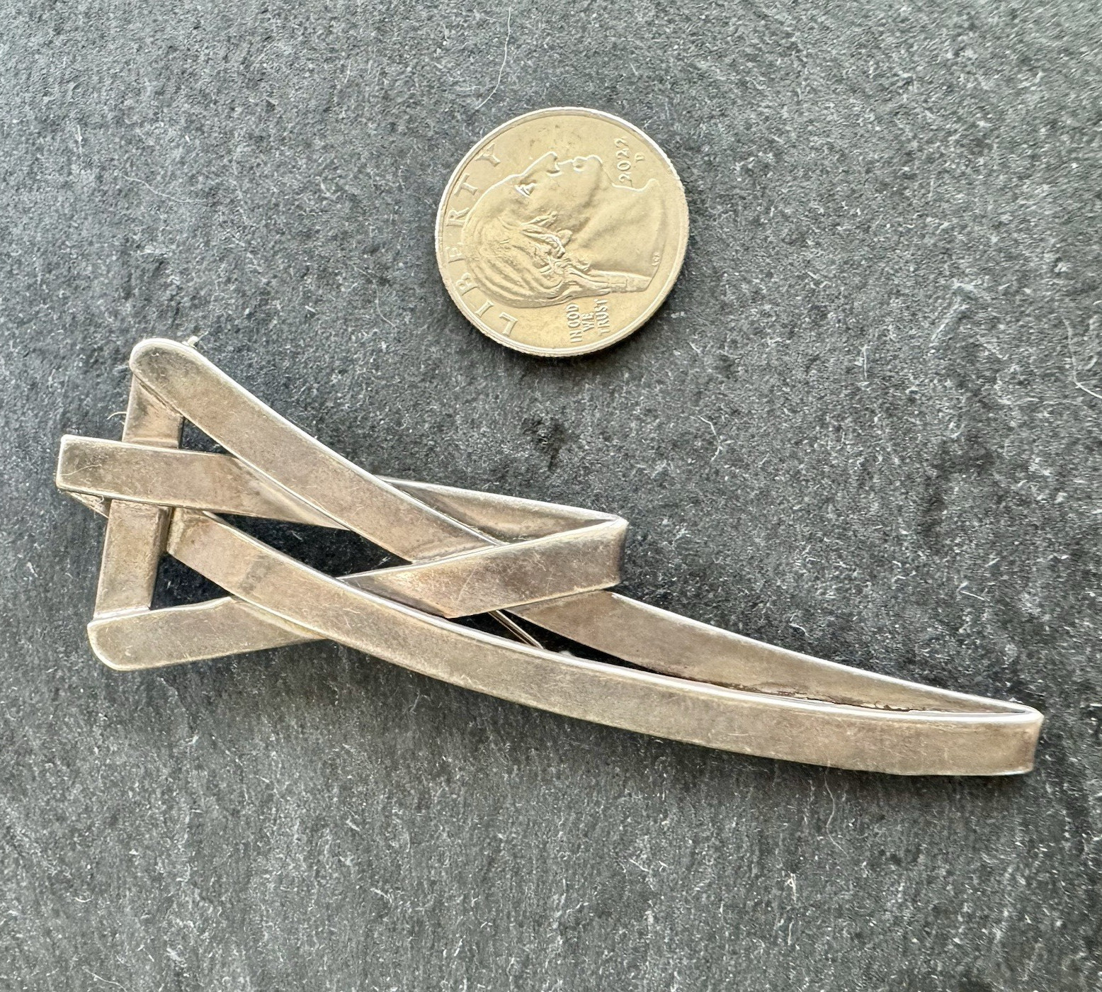 Rare Taxco 925 “Shooting Star”Pin. Marked With Origin. Modern Abstract Design