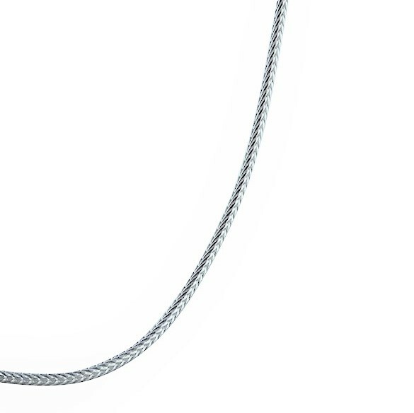 1mm Polished Round Foxtail Chain Necklace – 925 Sterling Silver – Lobster Clasp
