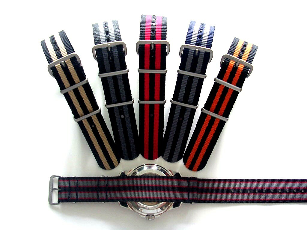 NATO ® strap watch band G10 Ballistic nylon Military RAF stitched bond IW SUISSE