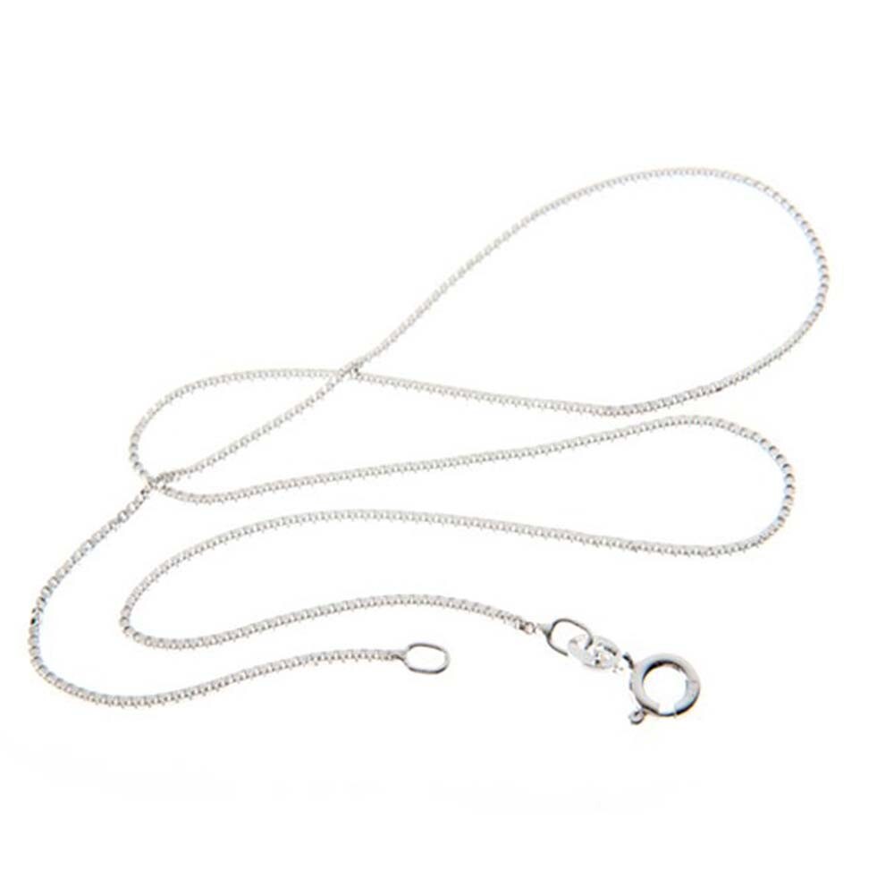 Verona Jewelers 925 Sterling Silver 2MM Unisex Box Chain Necklace sizes 16-30