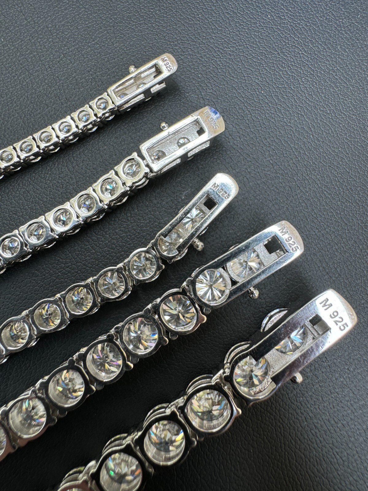 Tennis Chain Real SOLID 925 Sterling Silver CZ ICED Necklace Chain Hip Hop