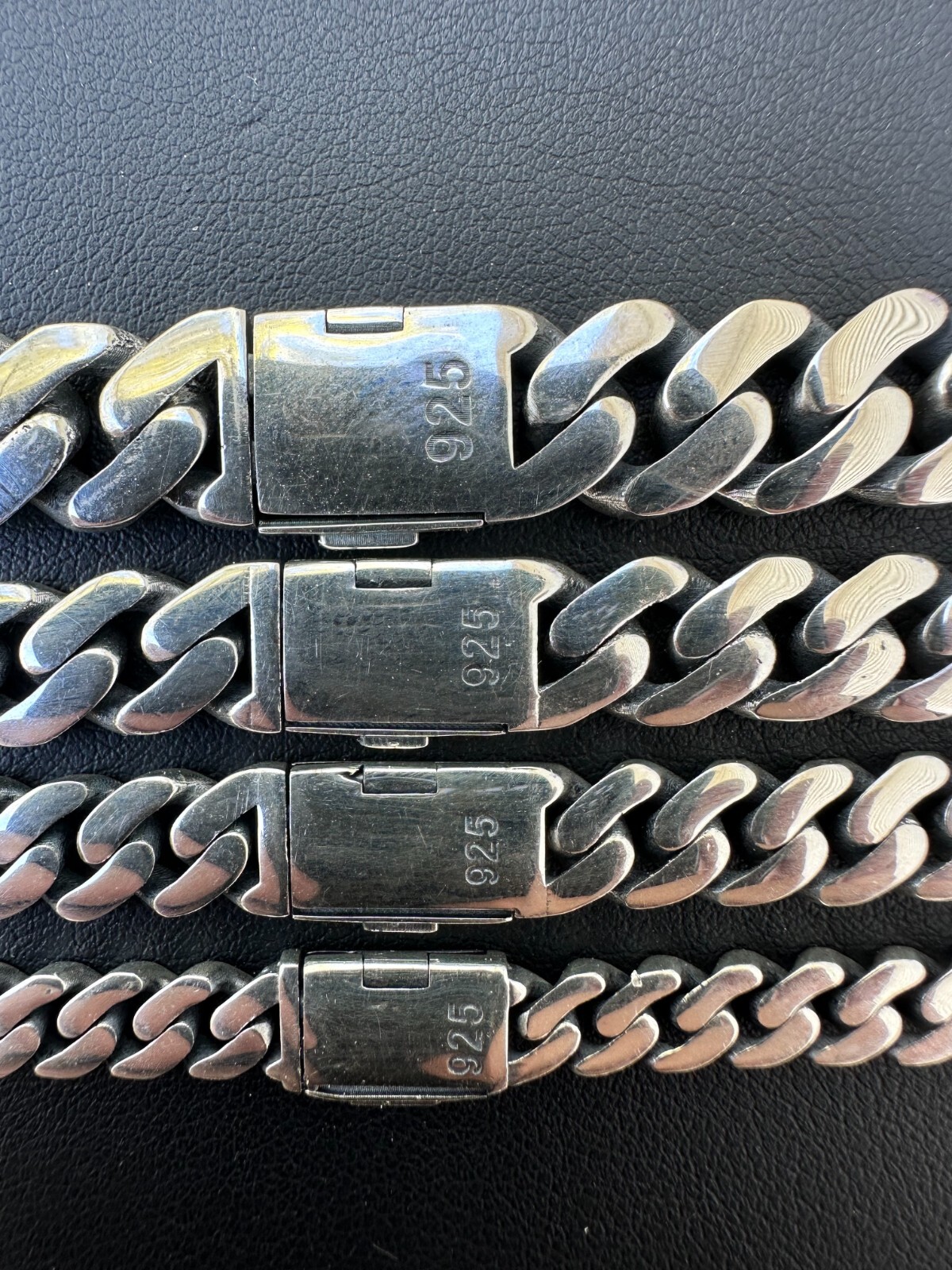 Miami Cuban Link Chain Necklace Real 925 Sterling Silver Sleek Box Clasp 6-12mm