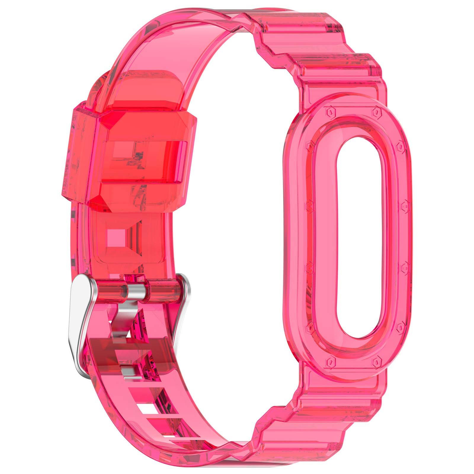 For Google Fitbit Air Transparent Adjustable Single-piece TPU Sports Strap Band