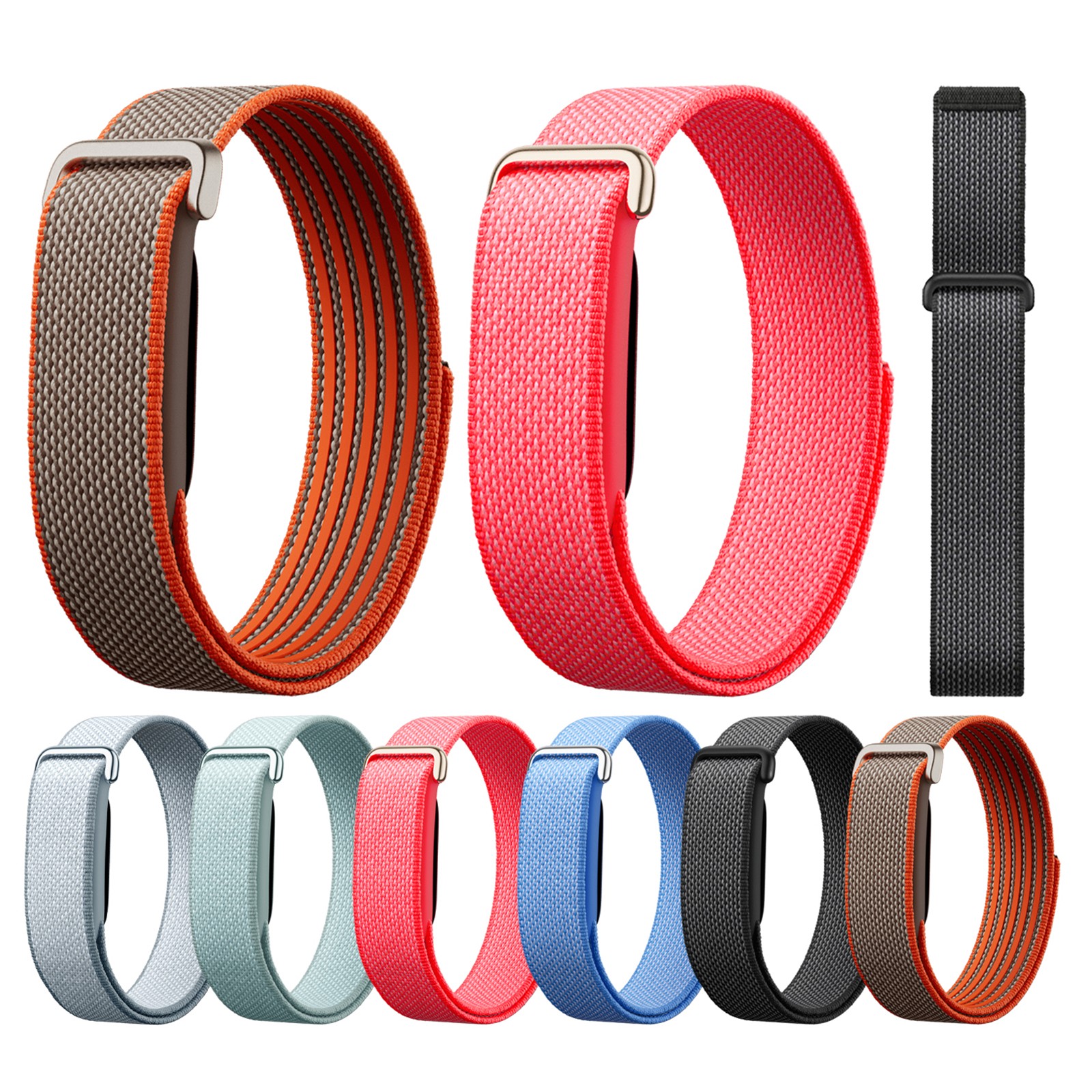 For Google Fitbit Air 2026 Nylon Adjustable Sports Loop Replacement Band Strap