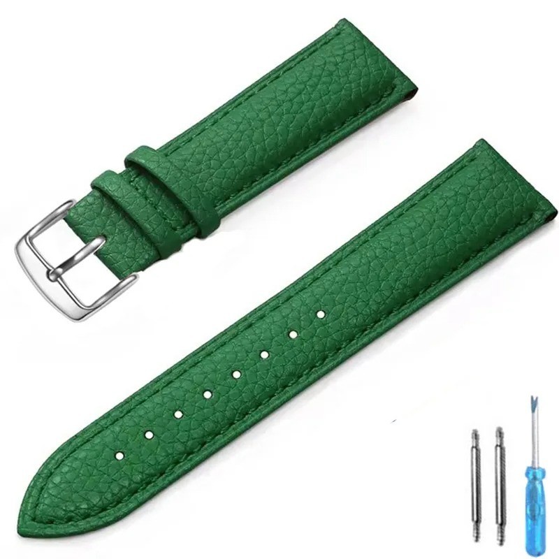 Genuine Leather Watch Band 12mm 14mm 16mm 18mm 20mm 22mm Watch Strap for Man Wom