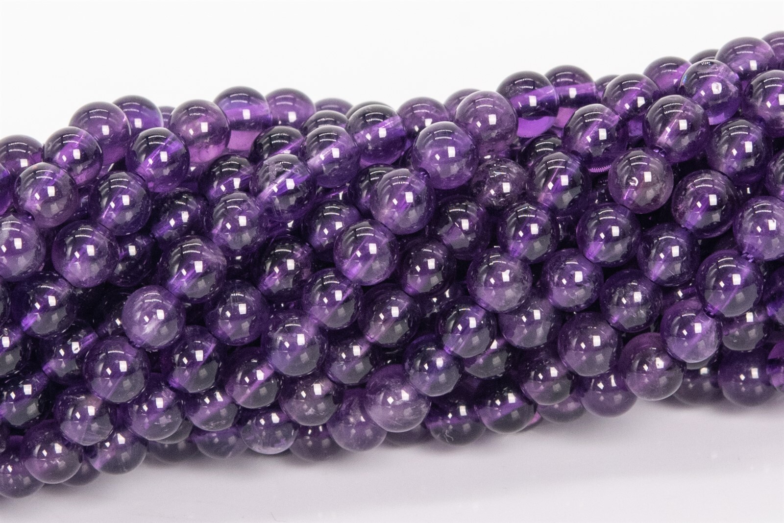 4MM Natural Purple Amethyst Beads Grade AA Round Gemstone Loose Beads