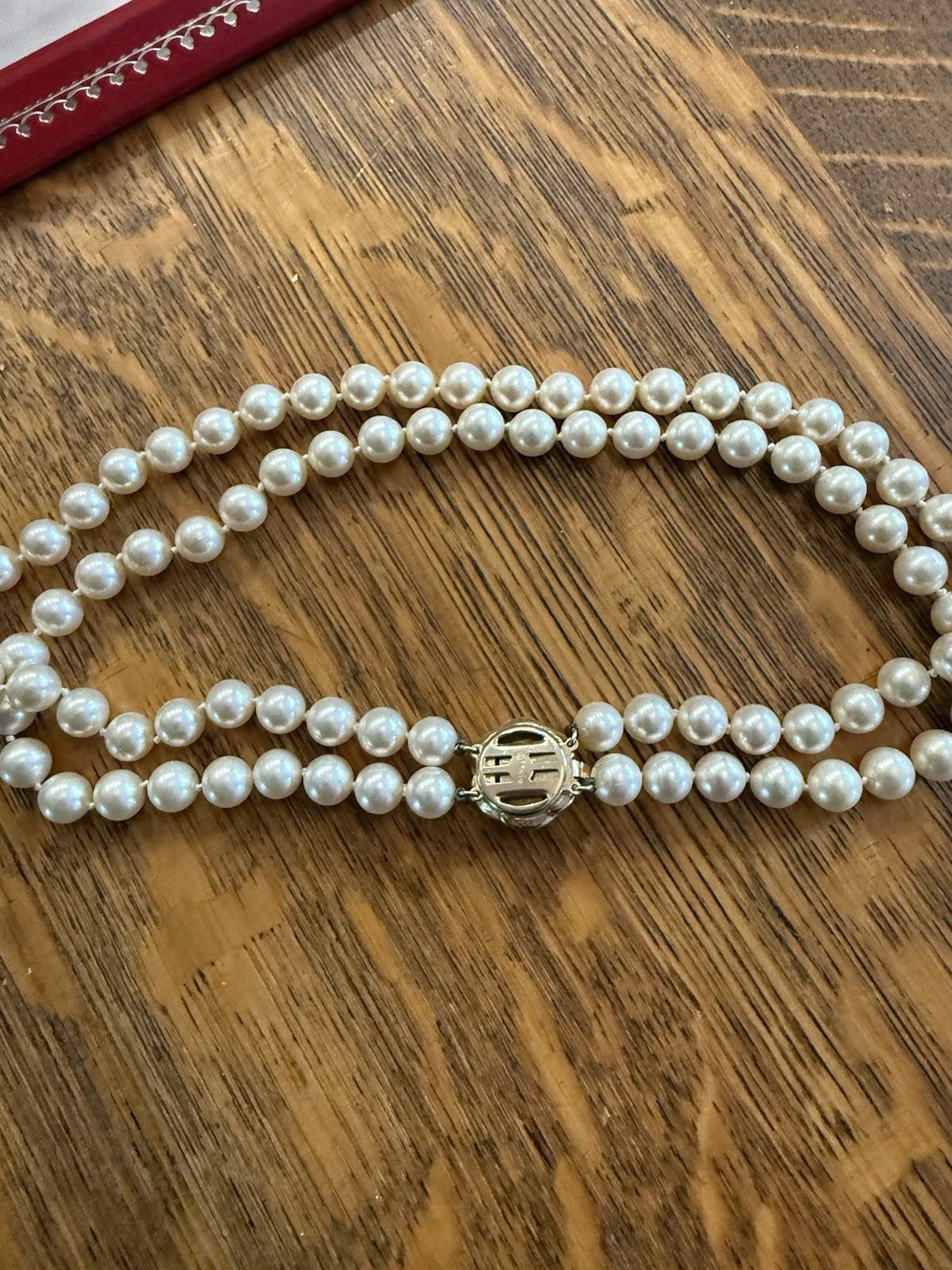 Vintage Majorica Pearl Choker 16” Very Good Condition In Original Box