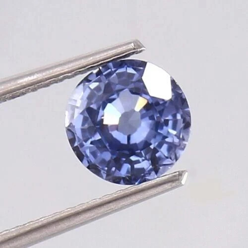 AAA Natural Elegant 5.50 Ct Pastel Blue Sapphire GIE Certified Round Loose Gem
