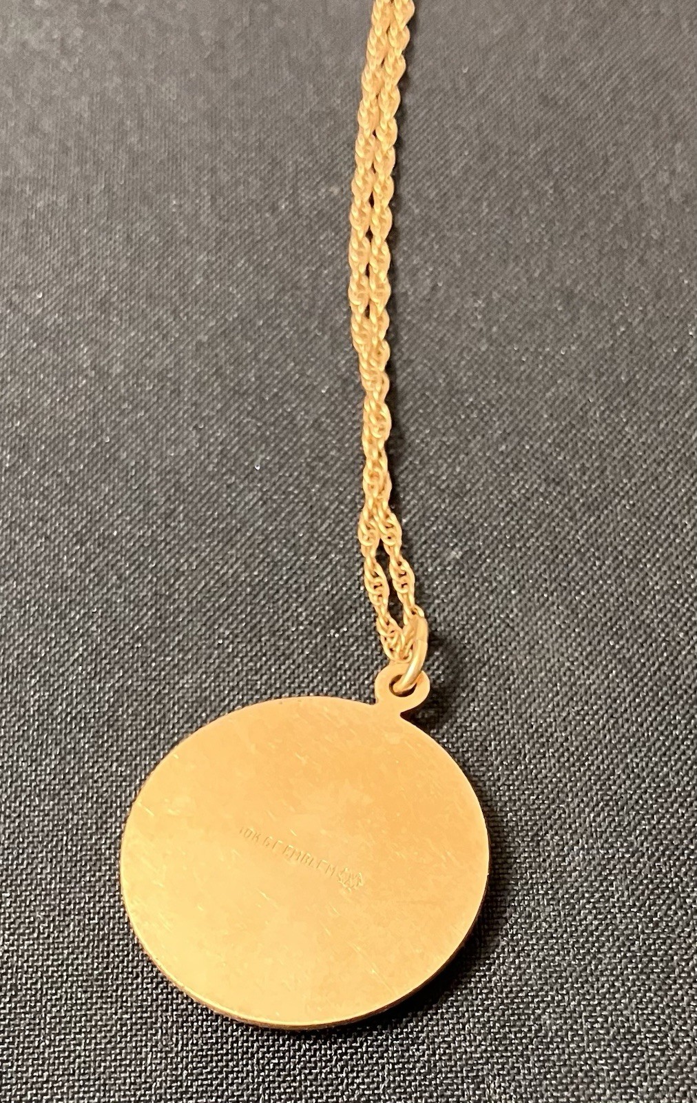 Vintage 10K Gold Filled GTE Diamond Pendant Necklace w 12K GF Chain 12 Stones 7g
