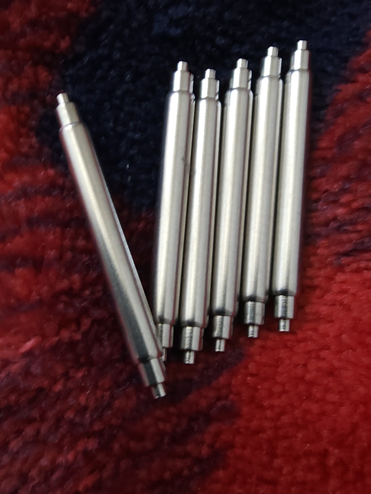 6 PC 20mm 22mm 24mm Spring Bar for Seiko Non-Magnetic Stainless 2.5mm 1.1mm Tip