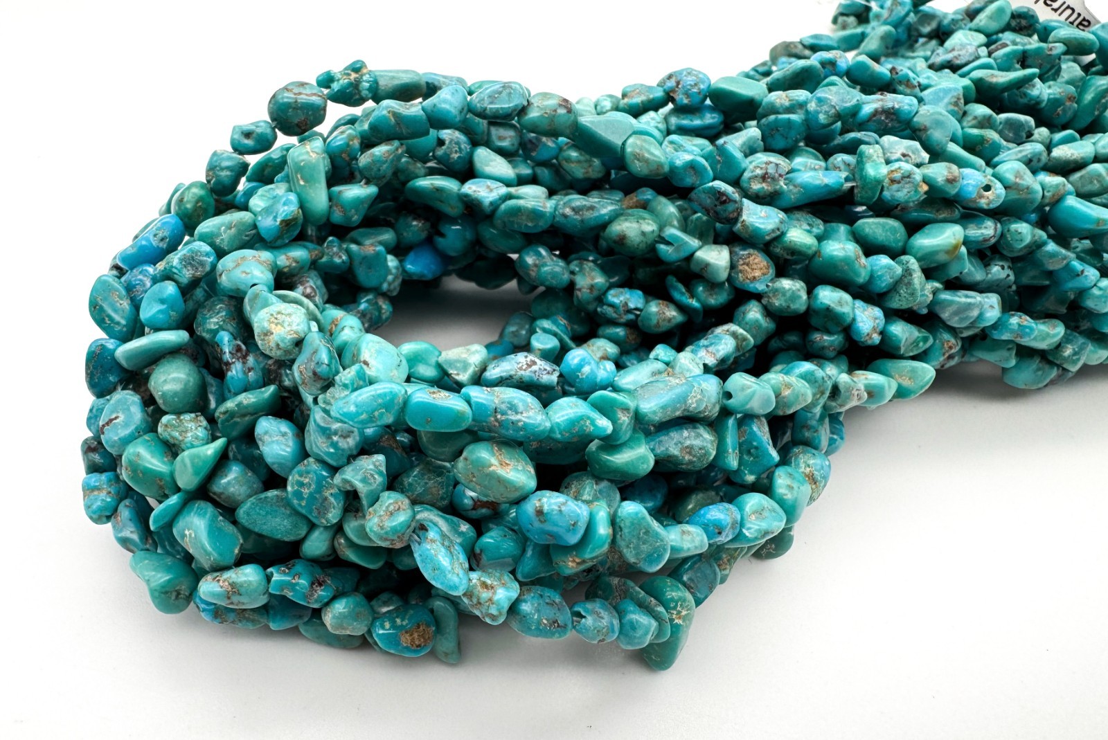 Genuine Arizona Turquoise Smooth Rough Rondelle Nugget Gemstone Beads PGS257