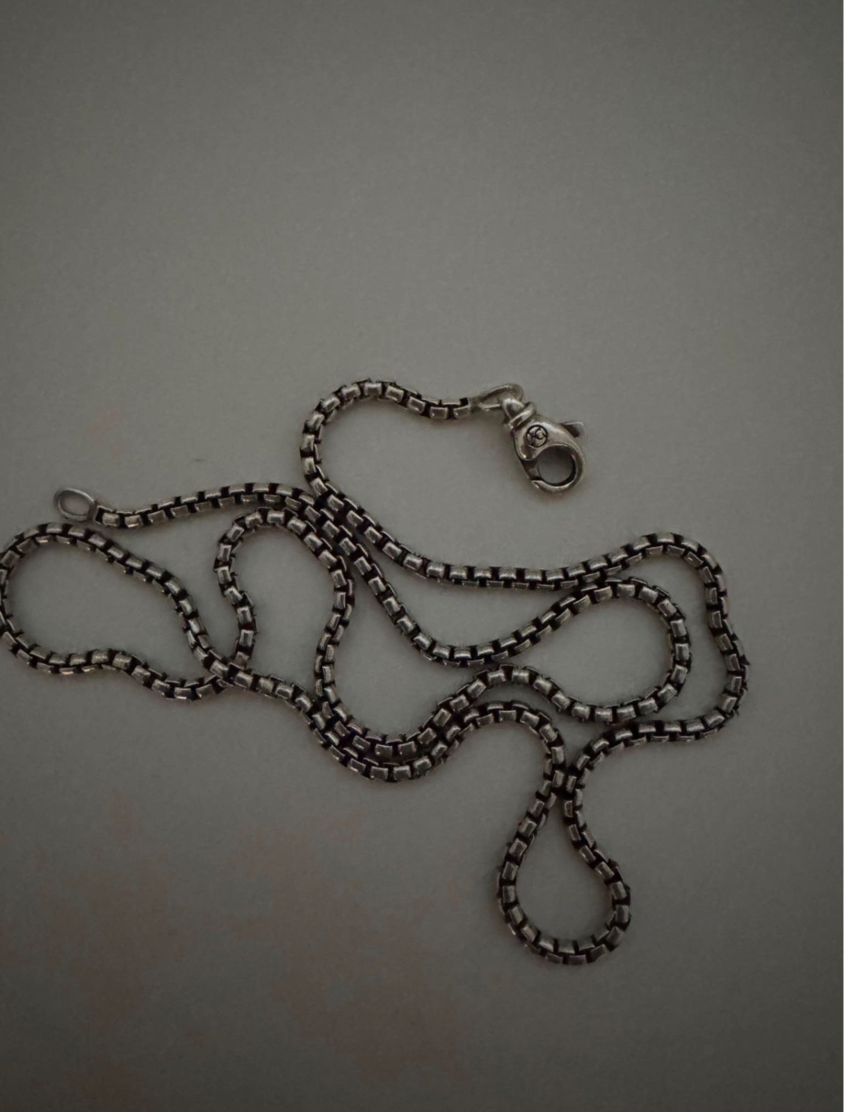 david yurman chain necklace men silver 2.7 mm 20 inch chain