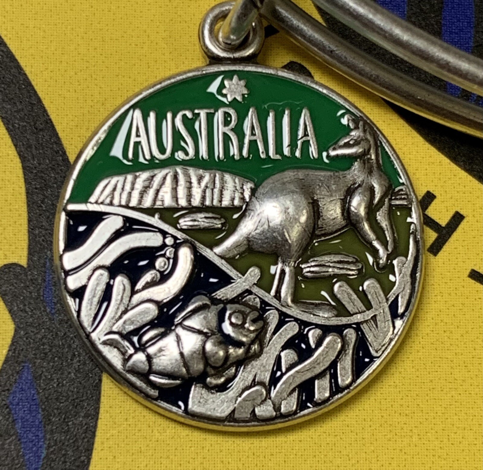 Alex and Ani AUSTRALIA Silver Charm Bangle Bracelet THE Great Outback Kangaroo