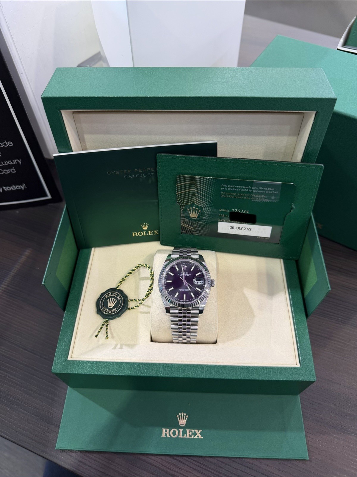 Brand New Rolex Datejust 41 126334 Black Dial Unworn Full Set Tags 2022 FULLSET!