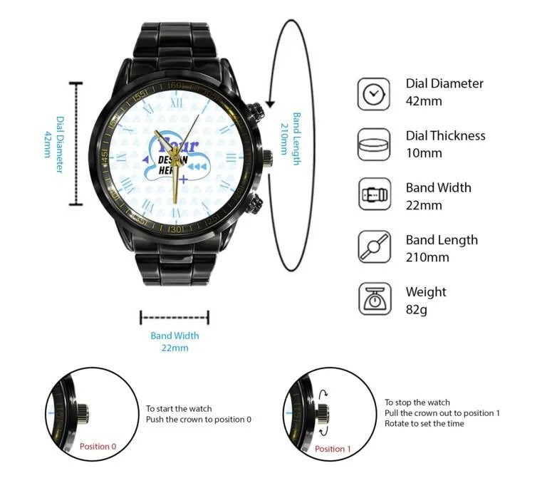 New Edition Maiden Master of Metal Black Stainless Steel Watch