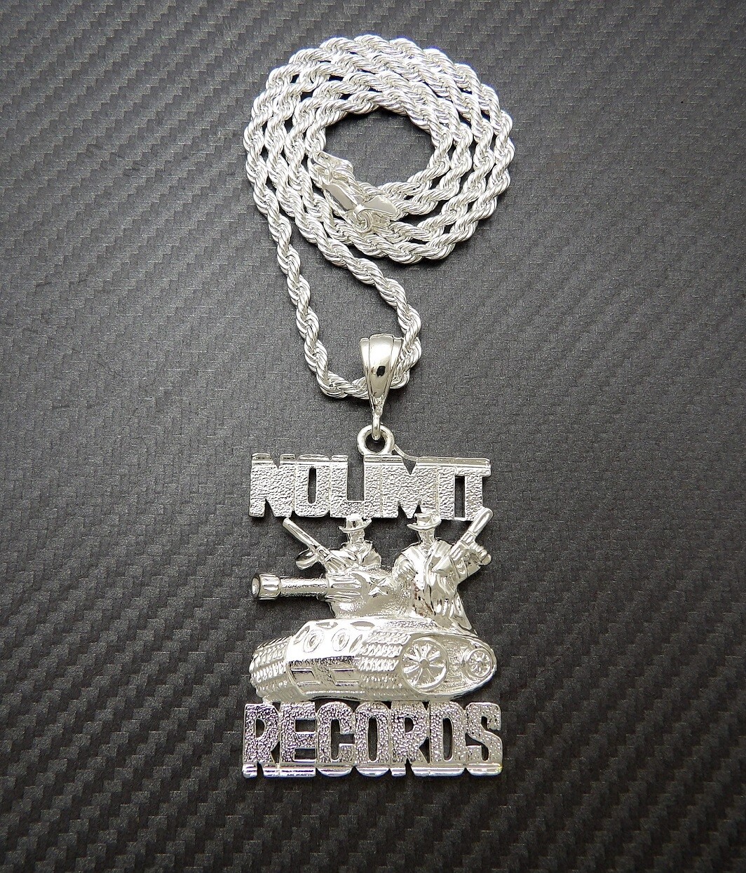 Hip Hop NO LIMIT RECORDS Pendant 6mm 24″ Cuban Chain Necklace RC3912S