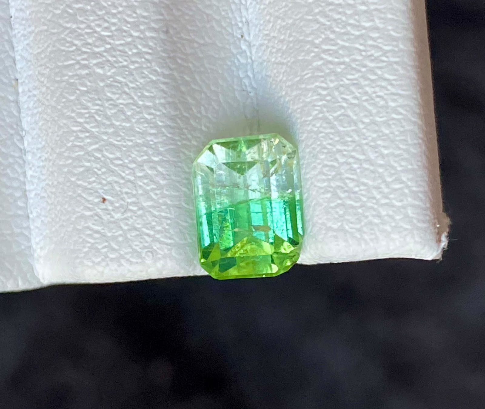 2.5 carat Rare Bicolor Tourmaline Losse Gemstone Afghanistan. Cushion Cut..