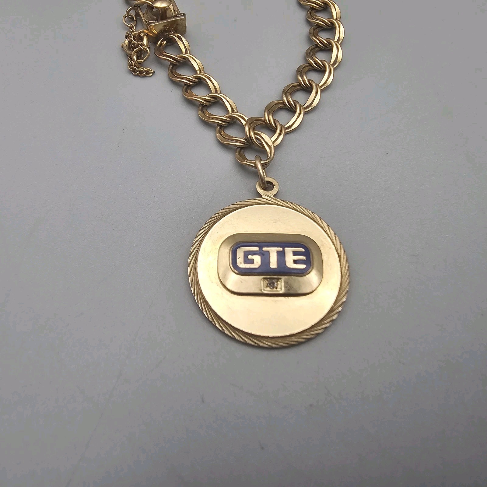 Vintage 10k Gold GTE Emblem Charm On 12k GF Bracelet – See Details