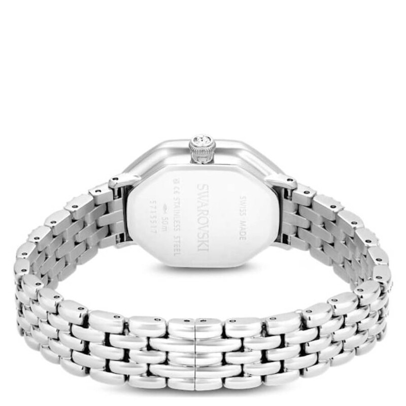 Swarovski Dextera Octagon Watch Swiss Made, Metal Bracelet, Silver Tone, 5698690
