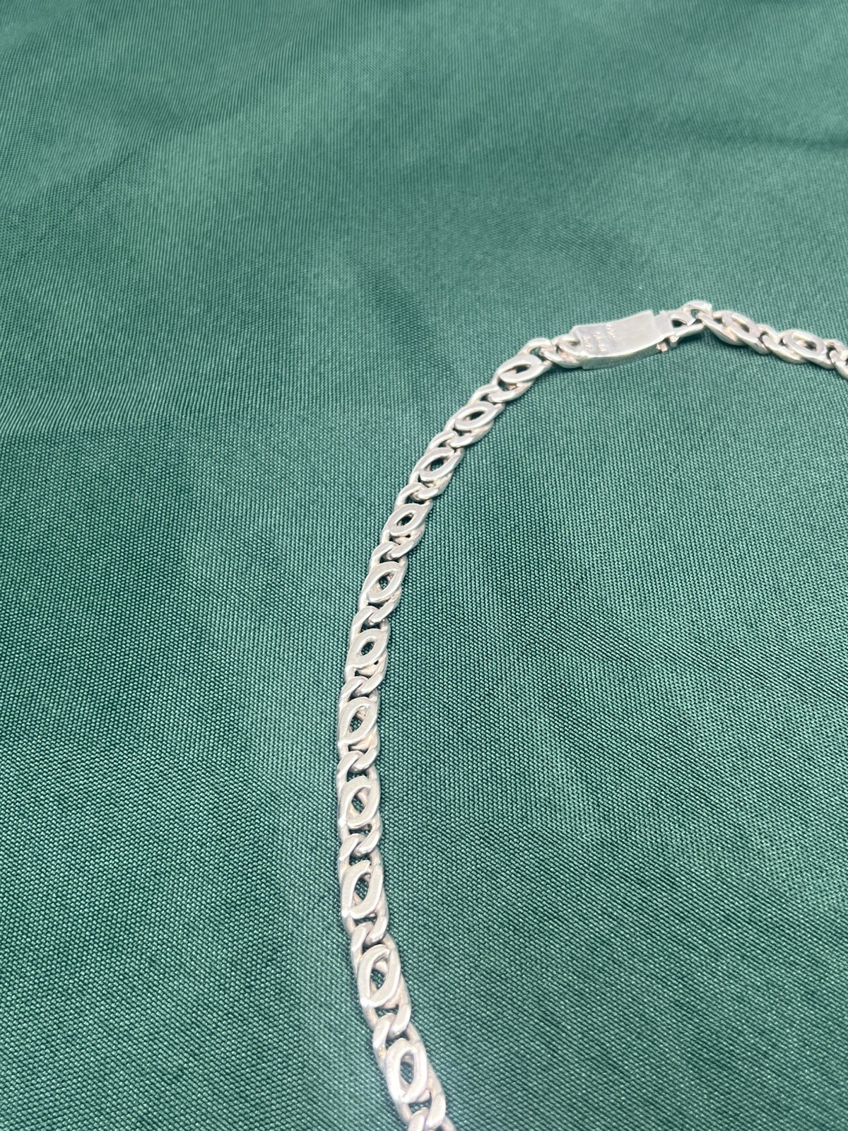 VTG MEXICO 925 STERLING SILVER ANCHOR SCROLL MARINERS CHAIN LINK NECKLACE 94g