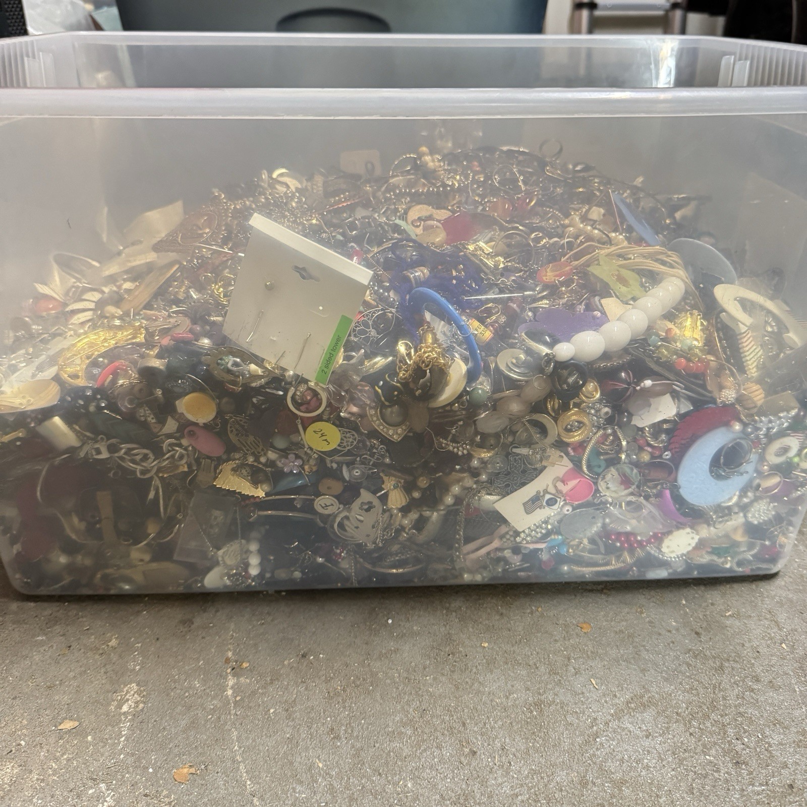 10 Pound Unsorted Tangled Jewelry Vintage Modern Wear Junk Treasure Hunt