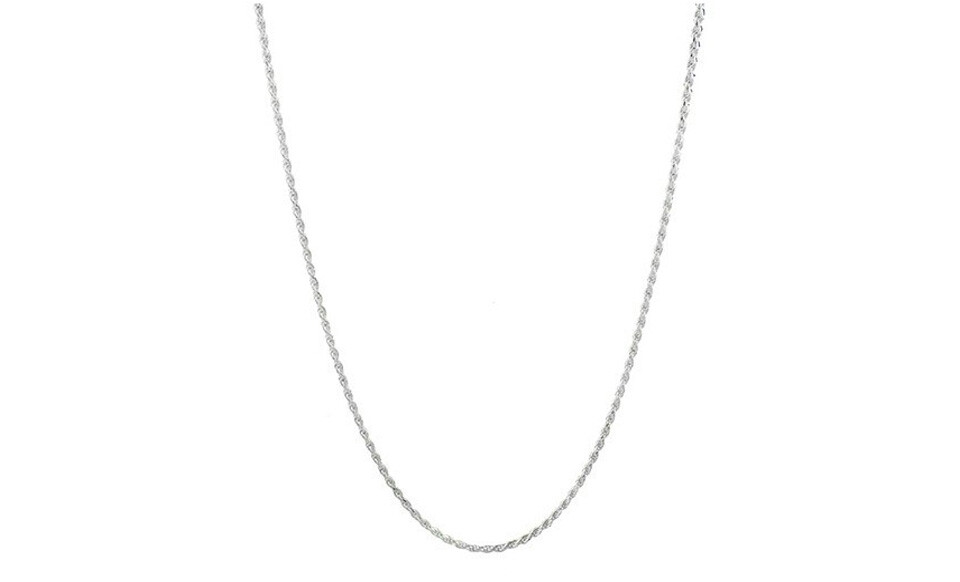 Verona Jewelers 925 Sterling Silver Diamond Cut Rope Chain 1.1MM, Unisex