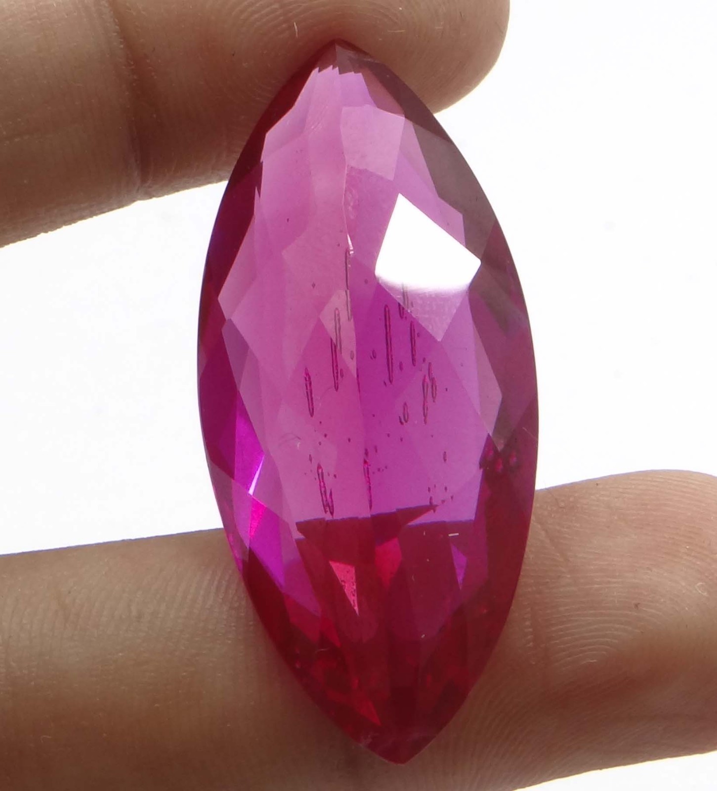 27.50 Ct Natural AAA+ Pink Ceylon Sapphire marquise Cut Loose Gemstone Certified