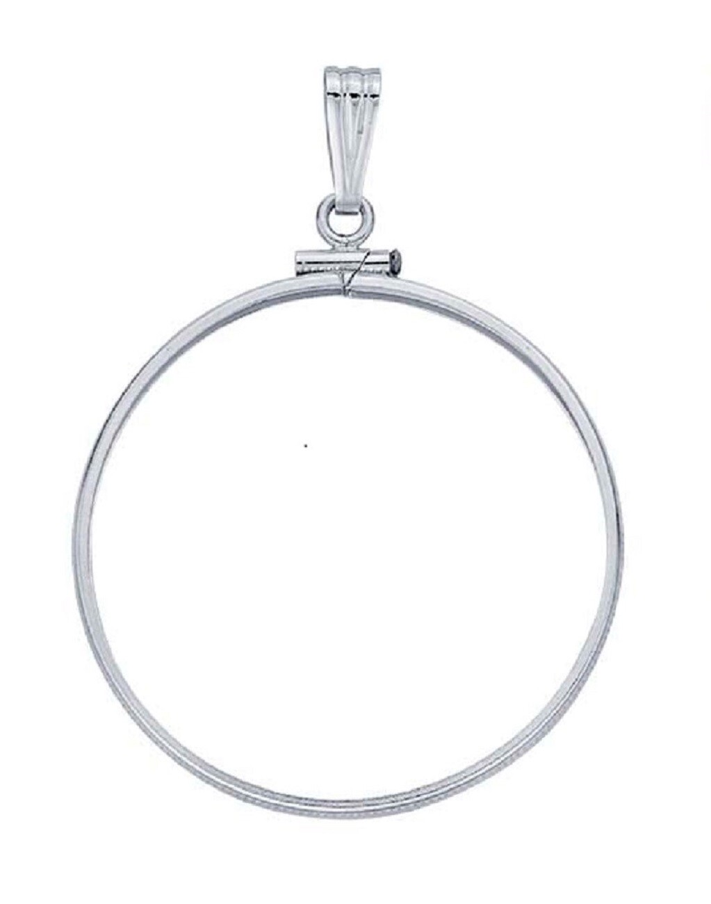 STERLING SILVER COIN BEZEL for a Dime Penny Nickel Quarter Half Dollar 1oz Eagle